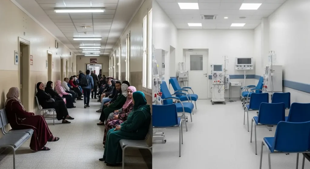Comparaison entre centre de dialyse public et clinique privée au Maroc