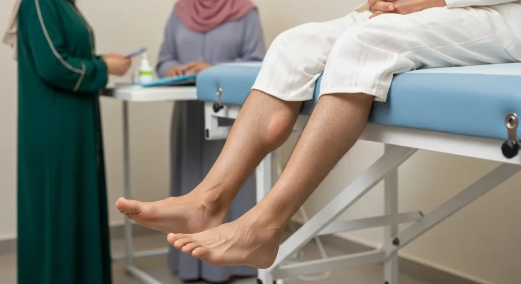 Œdèmes des chevilles — signe de alerte de une atteinte rénale